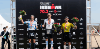 Casimir Moine y Cecilia Pérez brillan en el IRONMAN 70.3 Lima 2025
