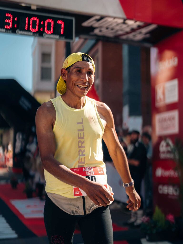 Jose Manuel Quispe en Gorbeia